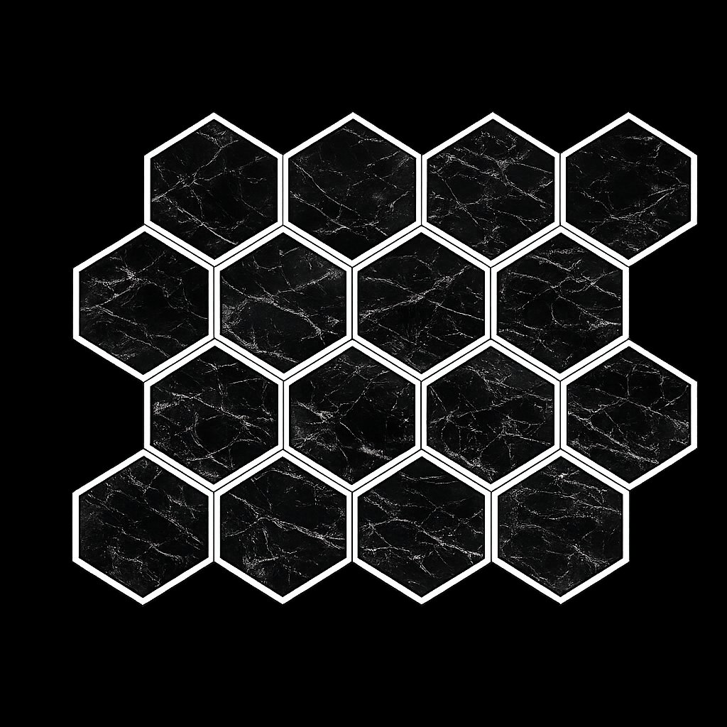 Honeycomb flooring pattern
